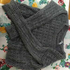 Aero sparkle open knit swearer